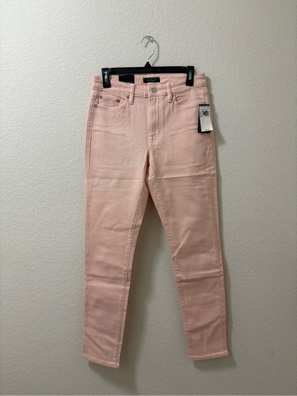 Lauren Ralph Lauren Pastel Pink Skinny Jeans